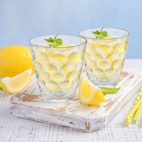 Set of 6 Reusable Transparent Drinking Glasses