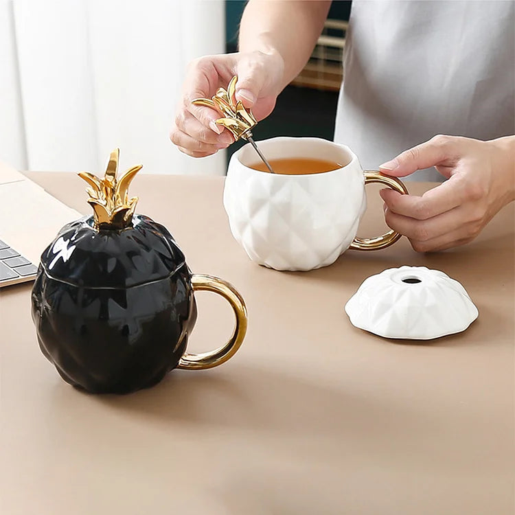 Pineapple Shaped Ceramic Mug