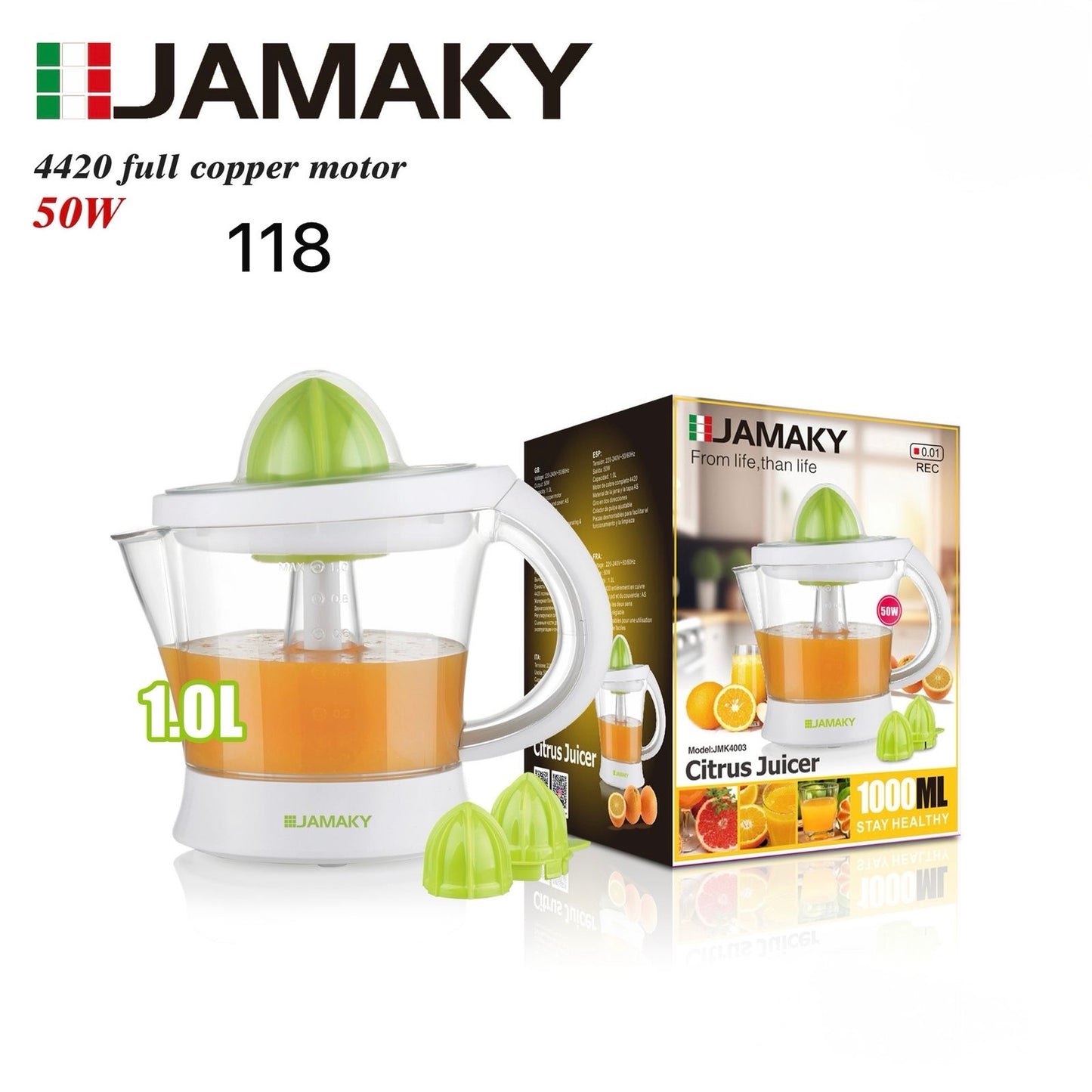 Electric Citrus Juicer – Italian Technology by JAMAKY