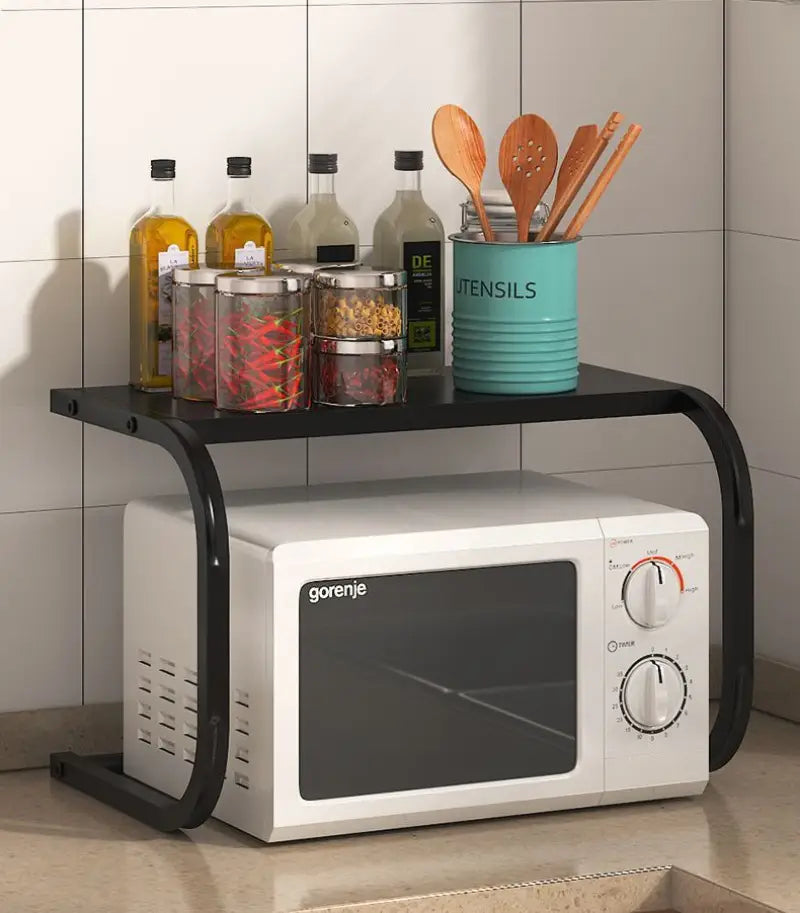 Sleek 2-Tier Microwave Stand