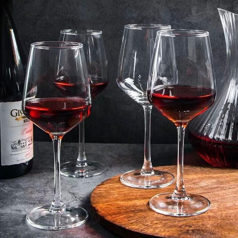 Elegant Glass Cups with Heavy Base – Set of 6
