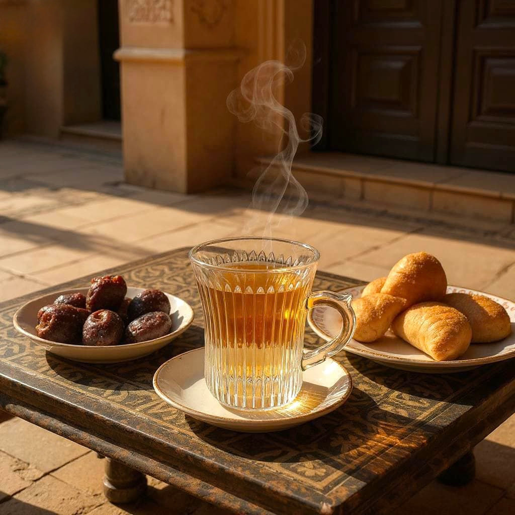 Textured Glass Tea Cup with Comfortable Handle – Durable & Stylish