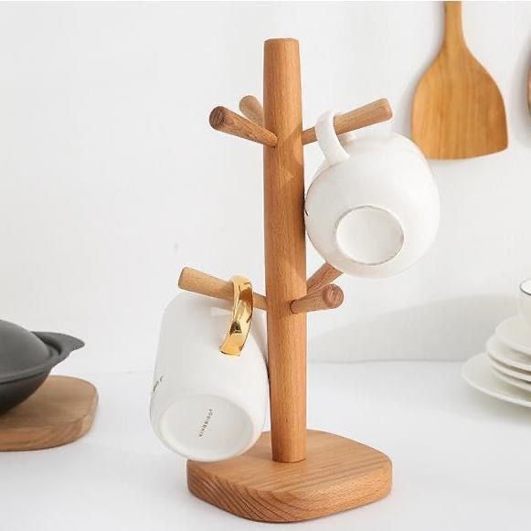 Wooden Mug & Cup Stand