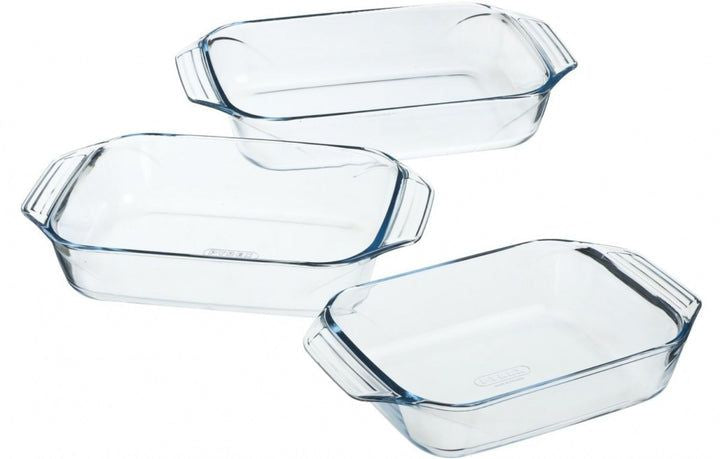 3-Piece Pyrex Glass Set – High Pressure Resistant
