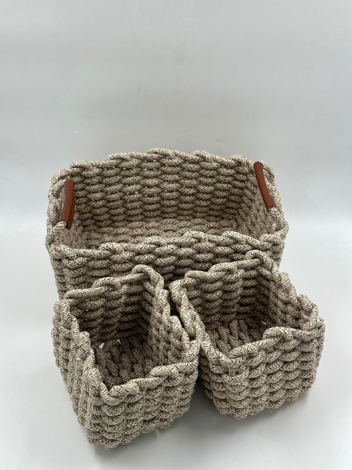 Premium 3-Piece Storage Basket Set