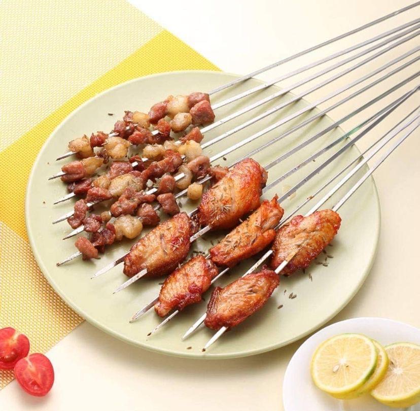 Stainless Steel Skewer Set – 12-Piece BBQ Essentials