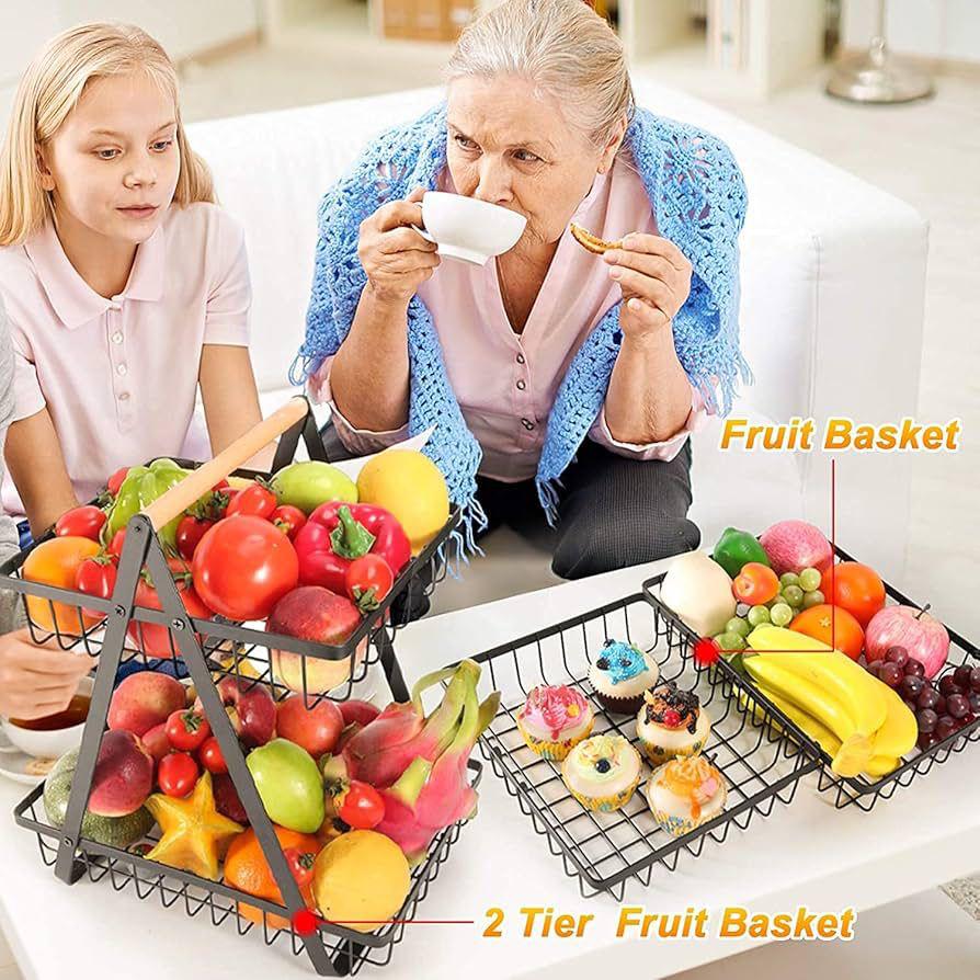 Durable Metal Fruit Basket – Rust-Resistant and Stable Design