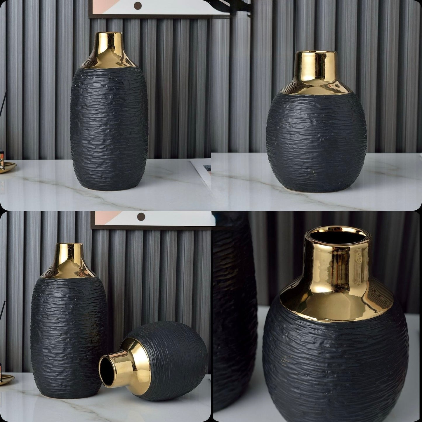 Luxury Heavy Ceramic Vase – Contemporary Elegance
