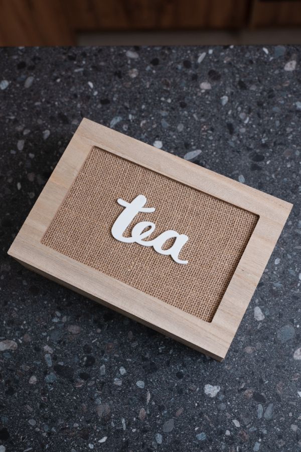 Elegant Wooden Tea Box with Glass Lid – Versatile and Stylish Storage
