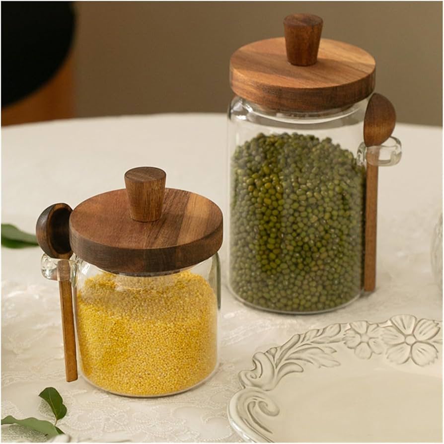 Elegant Glass Storage Jars – Perfect for Kitchen Organization