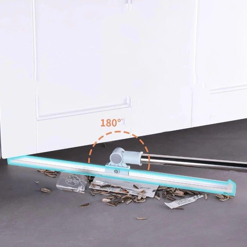 Multi-Purpose Silicone Floor Squeegee with Steel Handle