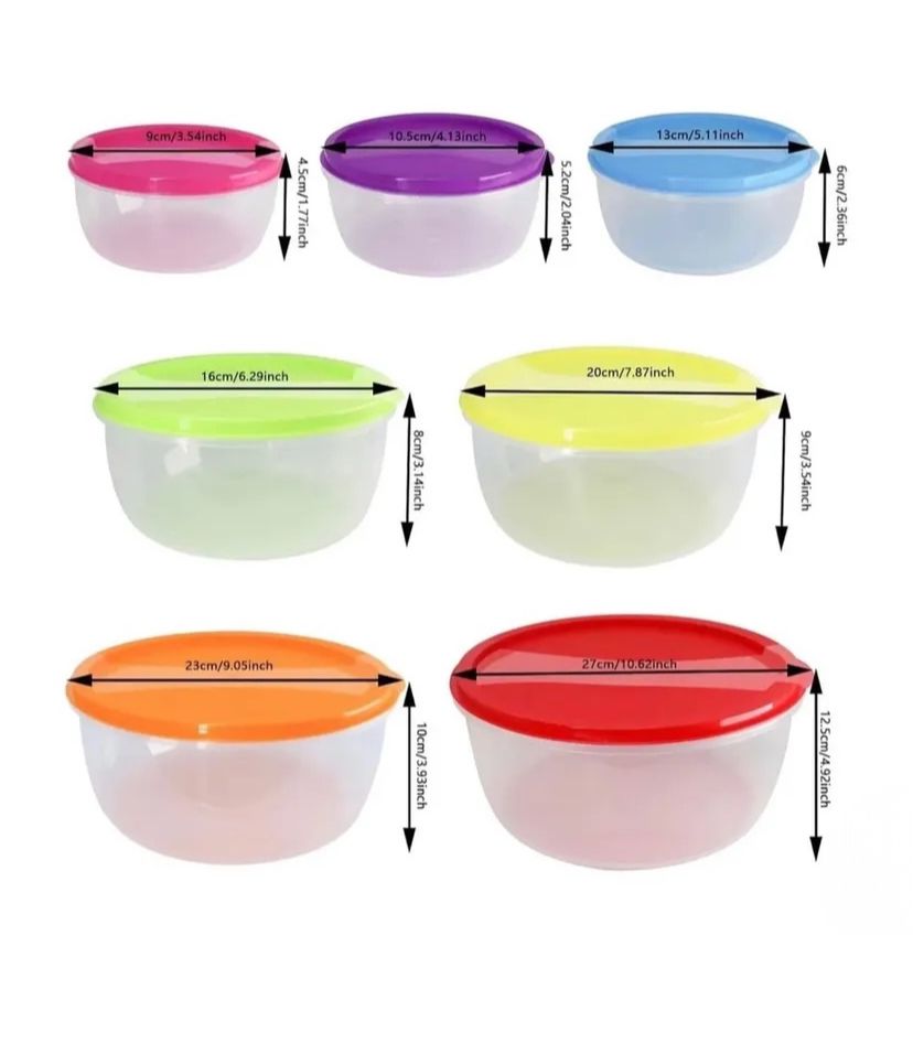 Smart & Durable 7-Piece Mixing Bowl Set