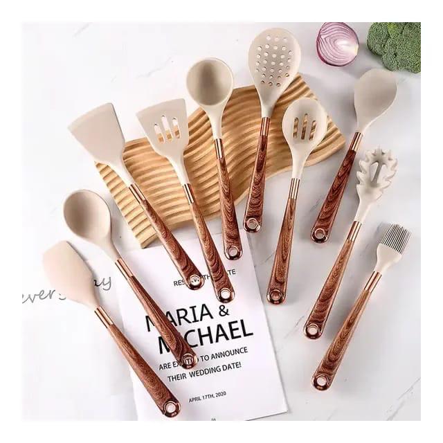 11-Piece Silicone Serving Spoon Set