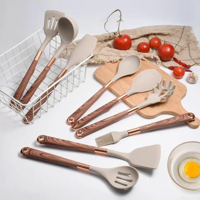 11-Piece Silicone Serving Spoon Set
