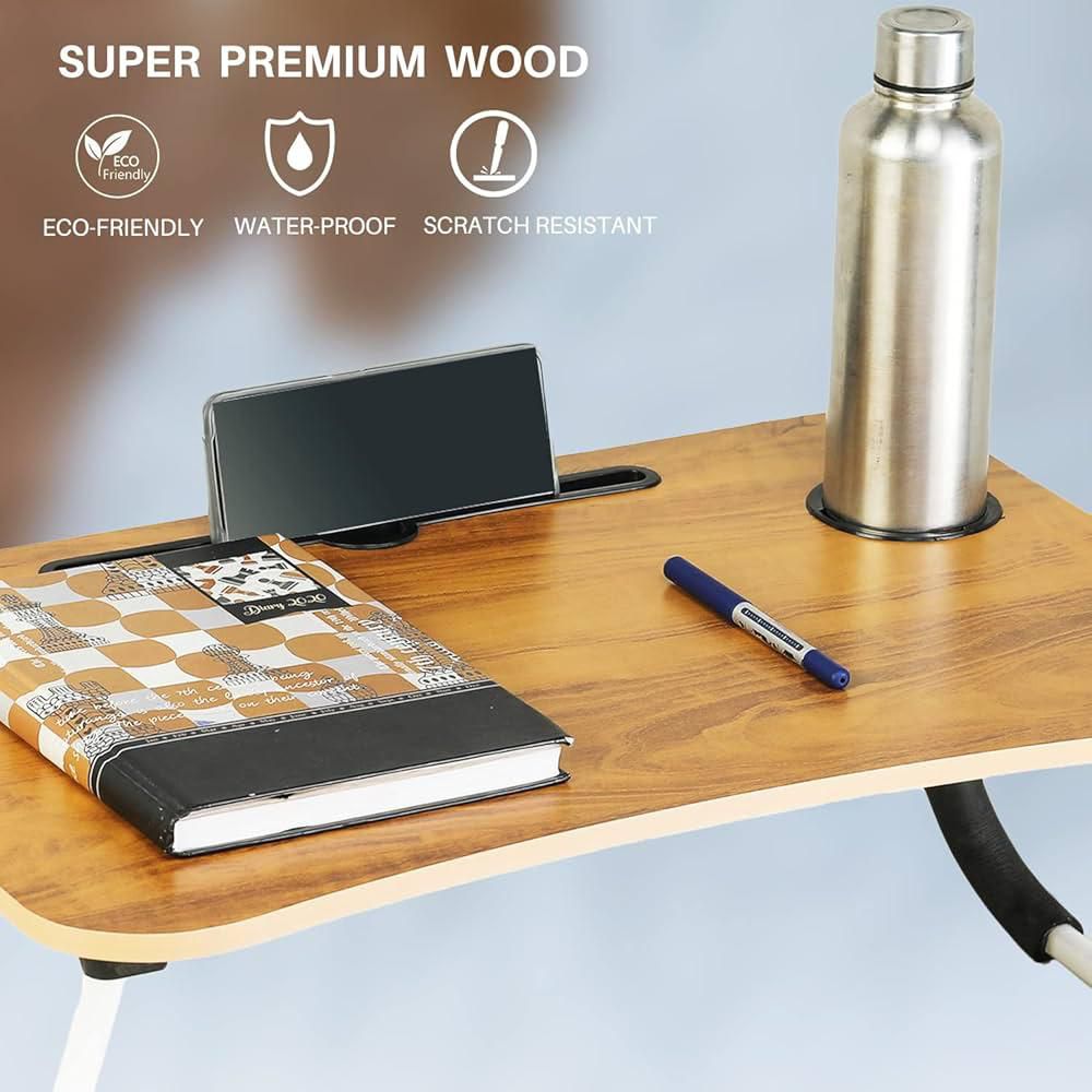 Foldable Laptop Table with Cup Holder