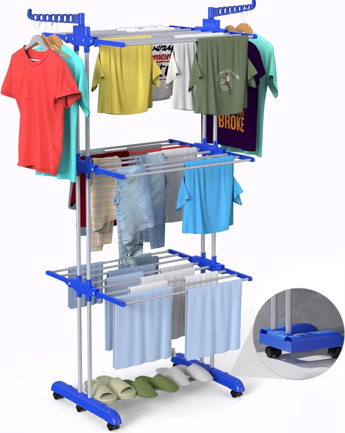3-Tier Foldable Clothes Drying Rack