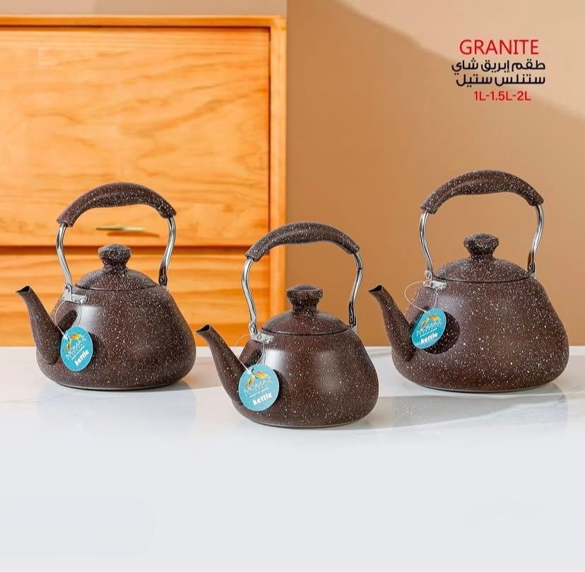 Stainless Steel Granite Teapot Set