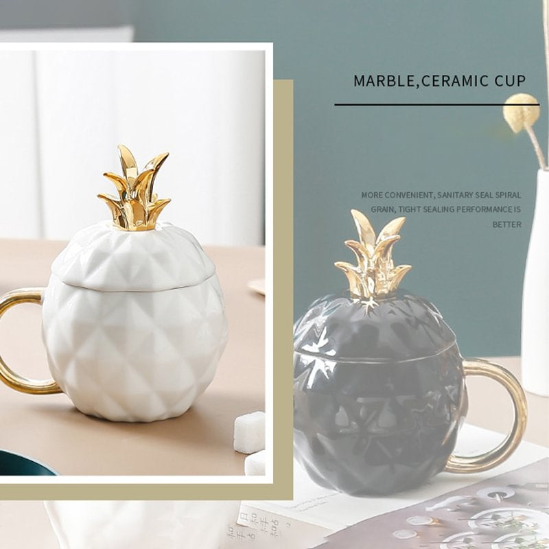 Pineapple Shaped Ceramic Mug