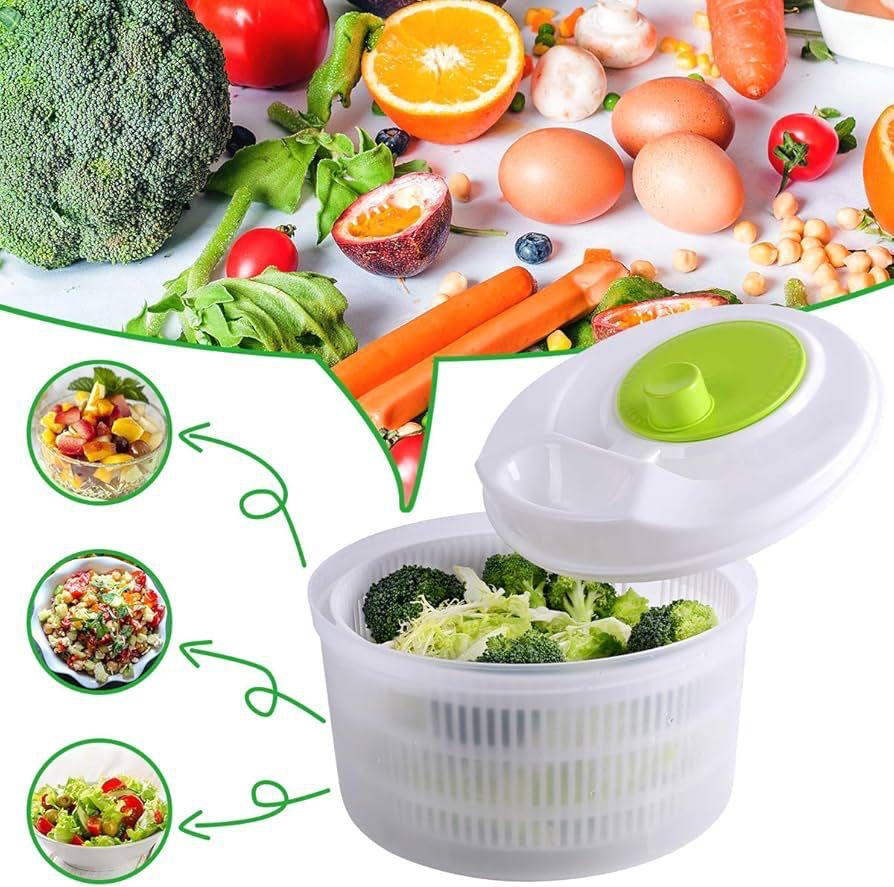 Premium Salad Spinner – Quick & Easy Greens Prep