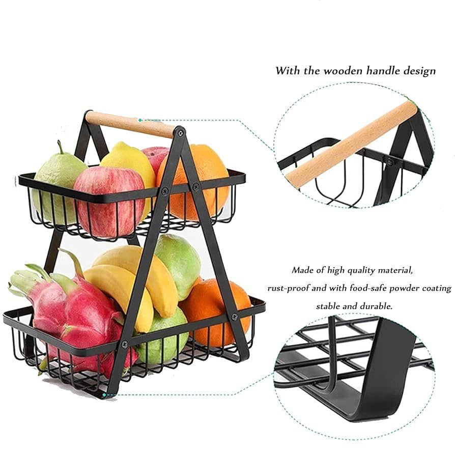 Durable Metal Fruit Basket – Rust-Resistant and Stable Design