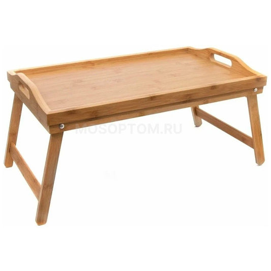 Foldable Wooden Serving Tray – Rustic Charm with Practical Design