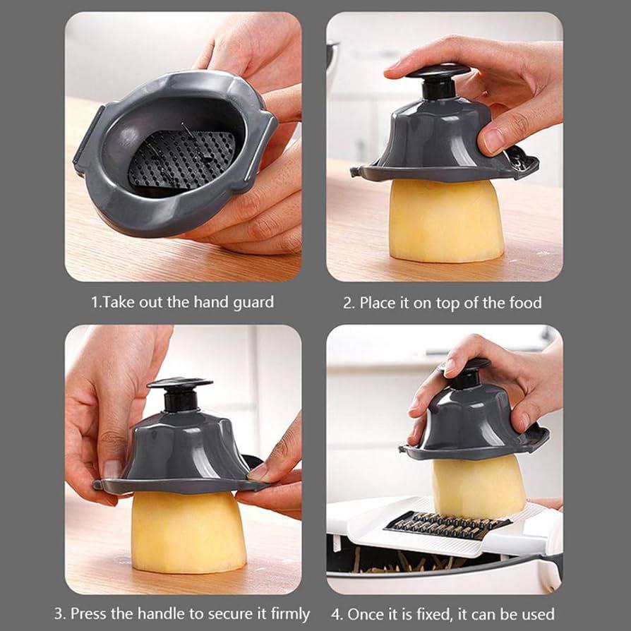 Multifunctional Vegetable Cutter with Drain Basket – Easy Prep & Clean-Up