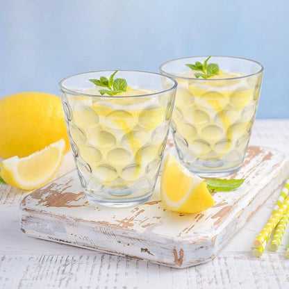 Set of 6 Reusable Transparent Drinking Glasses
