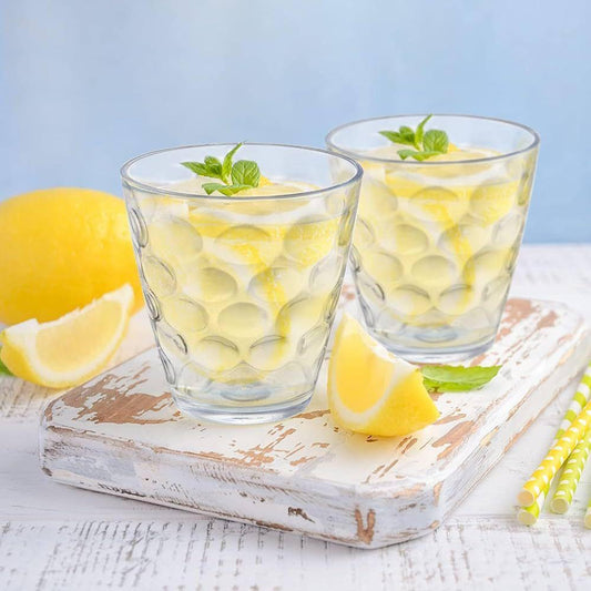 Set of 6 Reusable Transparent Drinking Glasses