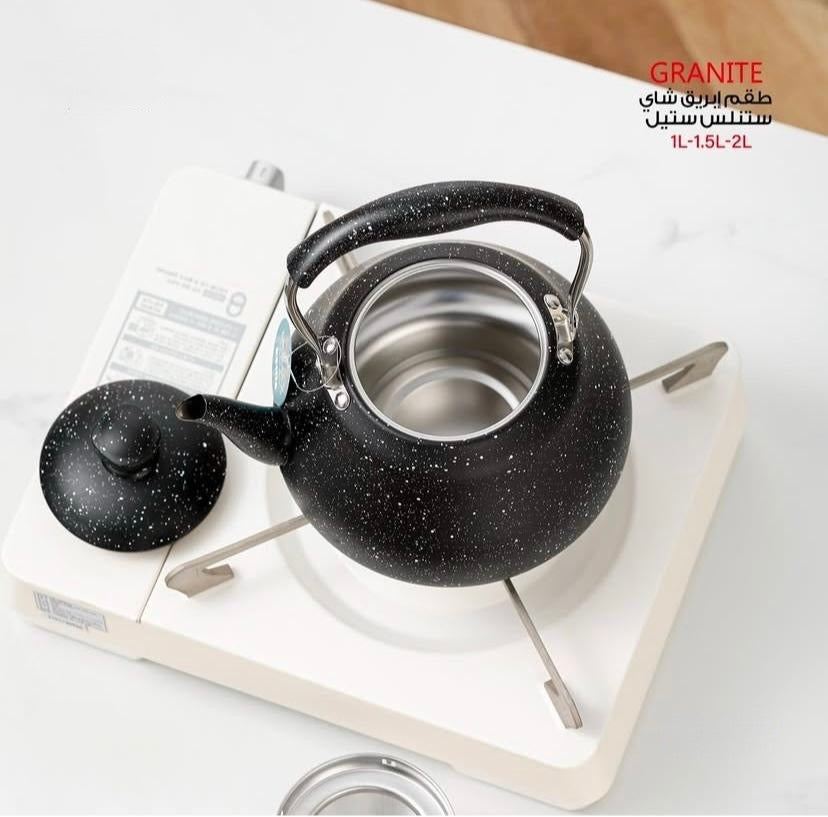 Stainless Steel Granite Teapot Set