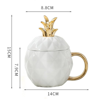 Pineapple Shaped Ceramic Mug
