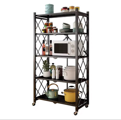 Foldable 5-Tier Storage Organizer Shelf