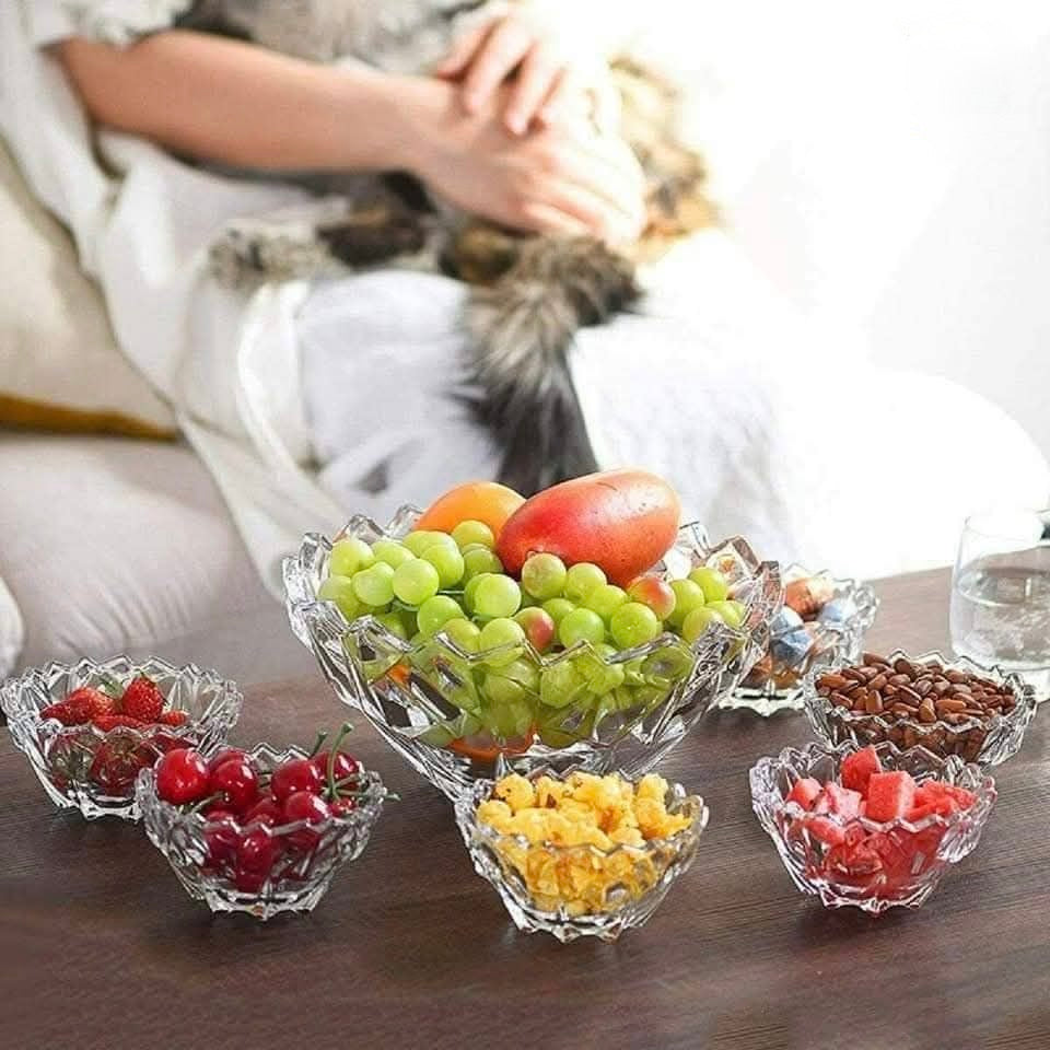 7-Piece Premium Glass Serving Set