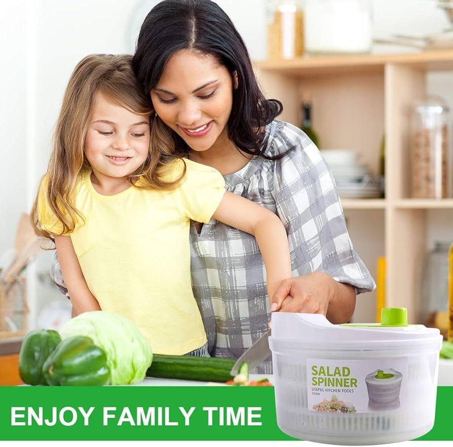 Premium Salad Spinner – Quick & Easy Greens Prep