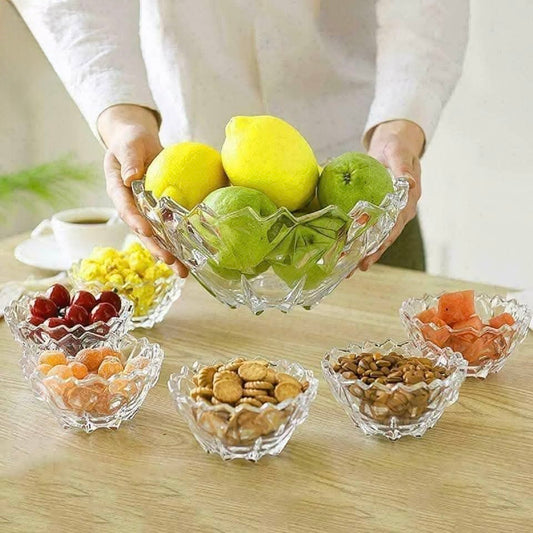7-Piece Premium Glass Serving Set