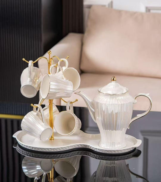 luxurious ceramic tea set
