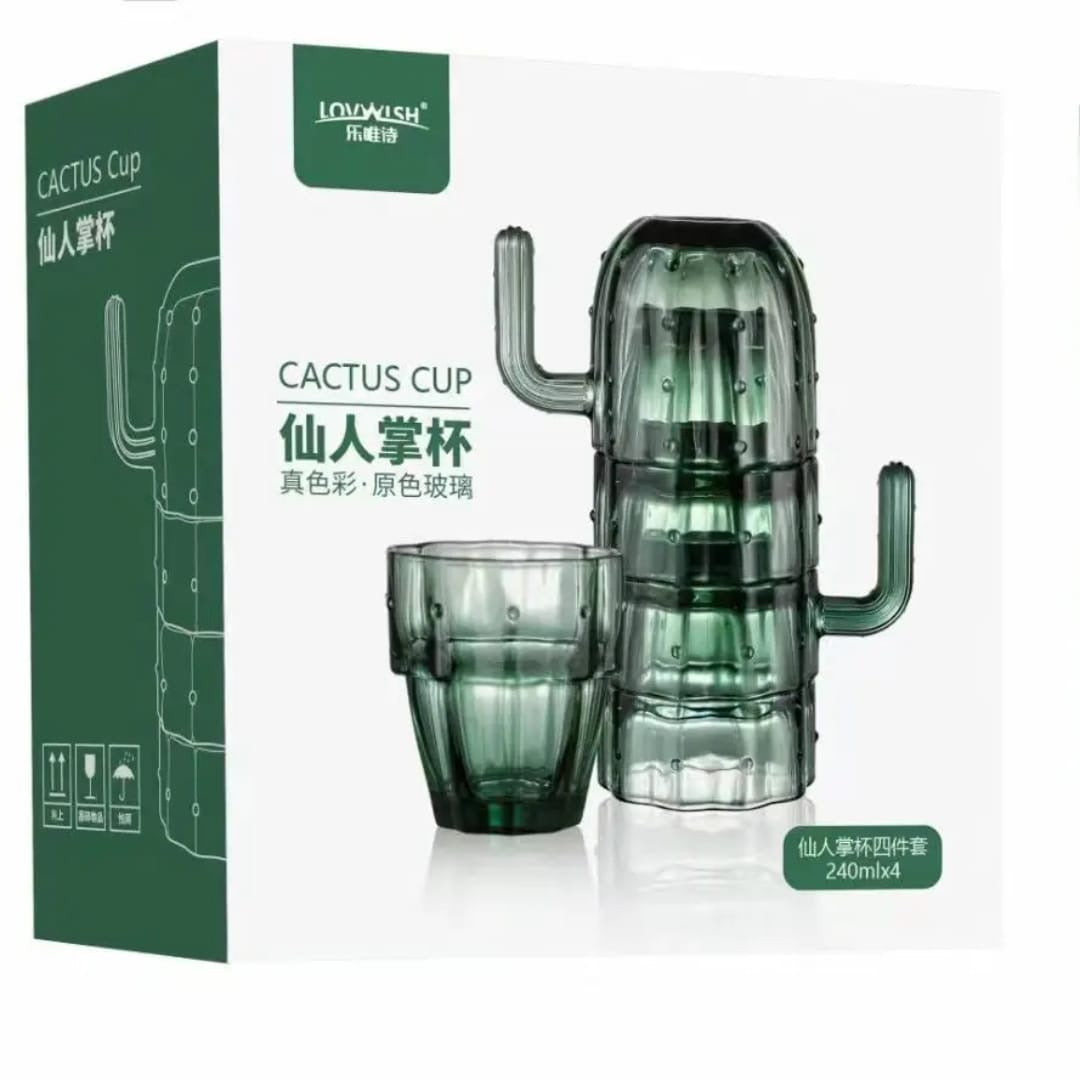 Cactus Shape Drinking Glasses