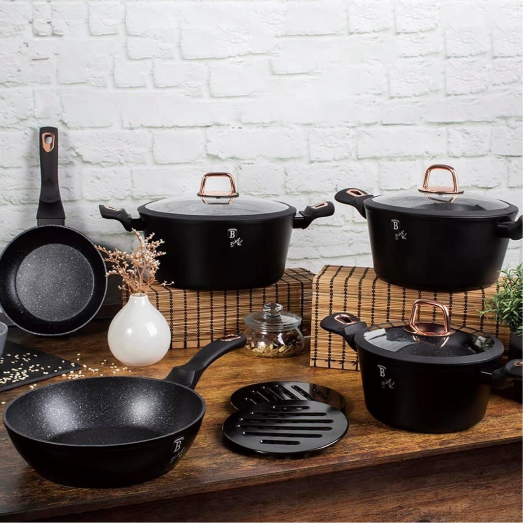 Premium Heavy-Duty Granite Cookware Set – BAROLY Brand