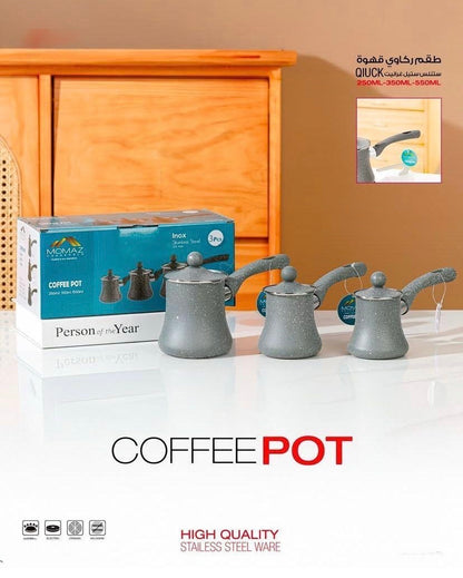 Granite Stainless Steel Turkish Coffee Pot Set