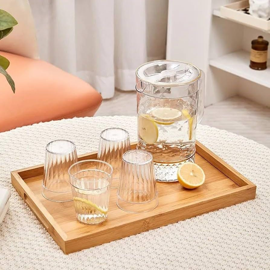 Durable Water Pitcher Set with 4 Glass Cups – Everyday Elegance