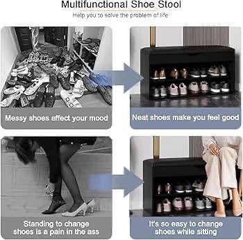 Hallway Shoe Rack with Padded