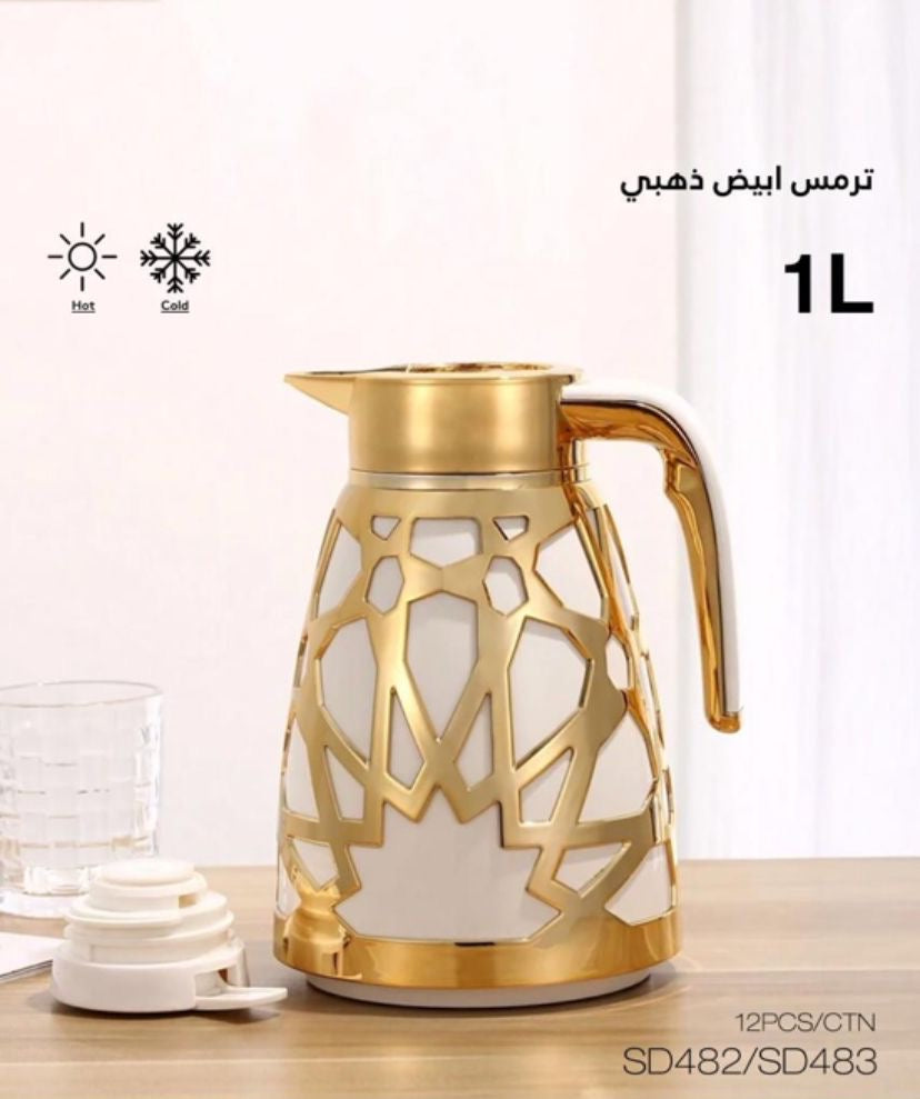 Elegant Decorative Thermal Flask – 1 Liter
