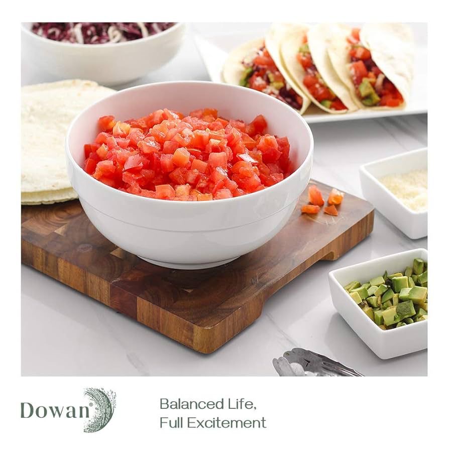 Versatile Deep Ceramic Serving Bowl Set