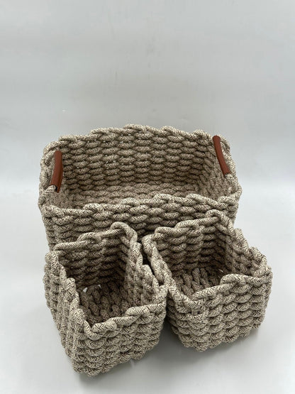 Premium 3-Piece Storage Basket Set