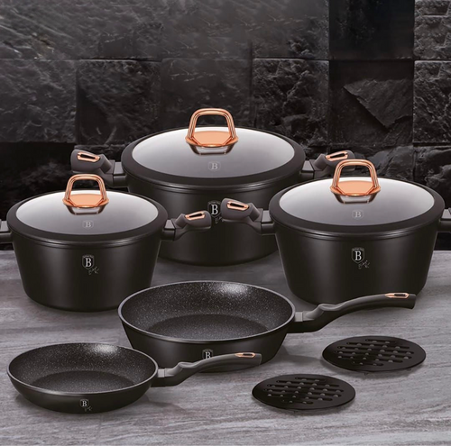 Premium Heavy-Duty Granite Cookware Set – BAROLY Brand