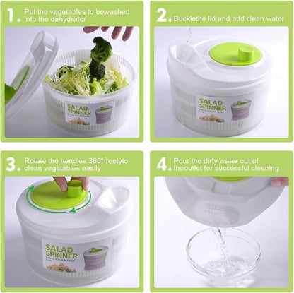 Premium Salad Spinner – Quick & Easy Greens Prep