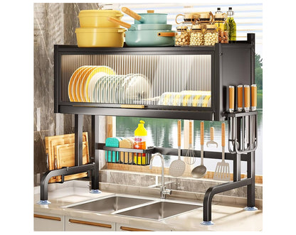 Compact Multi-Functional Dish Drying Rack – Elegant & Space-Saving