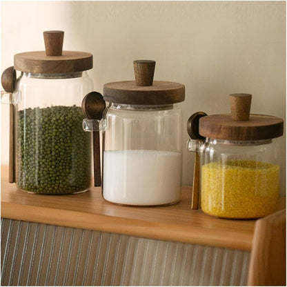 Elegant Glass Storage Jars – Perfect for Kitchen Organization