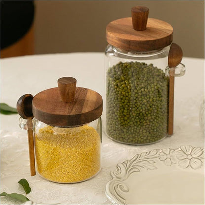 Elegant Glass Storage Jars – Perfect for Kitchen Organization