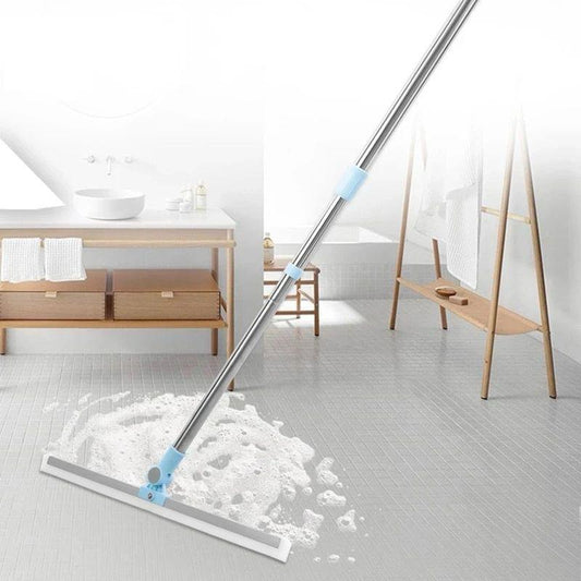 Multi-Purpose Silicone Floor Squeegee with Steel Handle