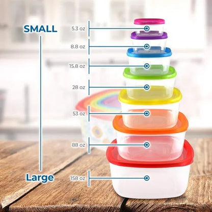 7-Piece Airtight Food Storage Container Set